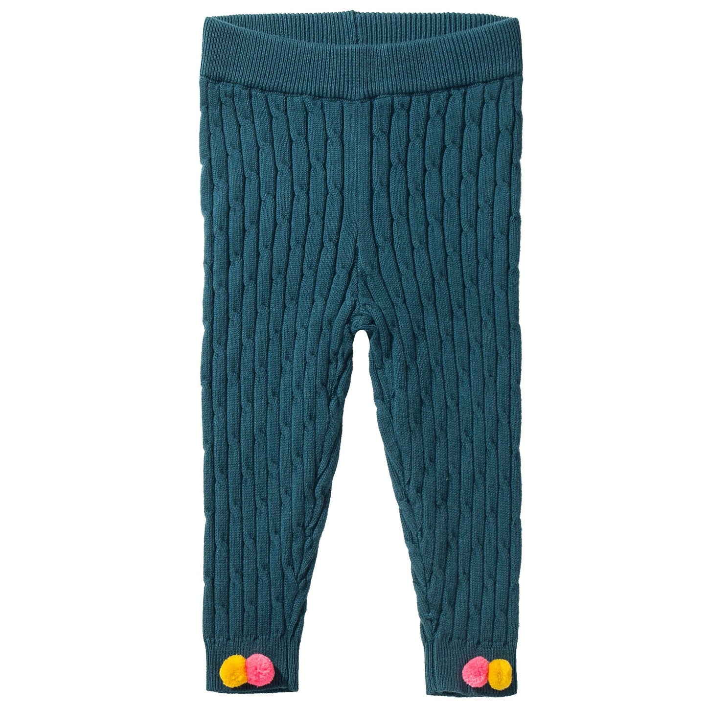 Girls Blue Cotton Leggings