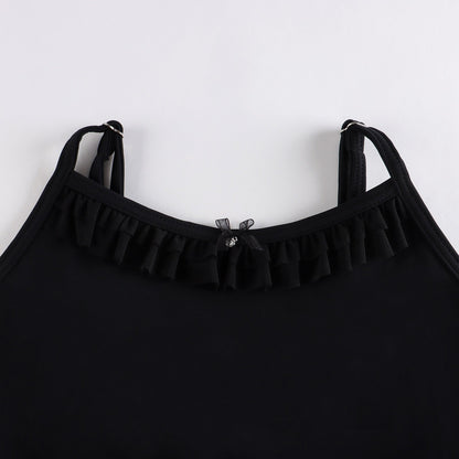 女童黑色芭蕾舞连体衣