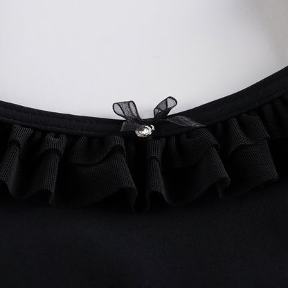 女童黑色芭蕾舞连体衣