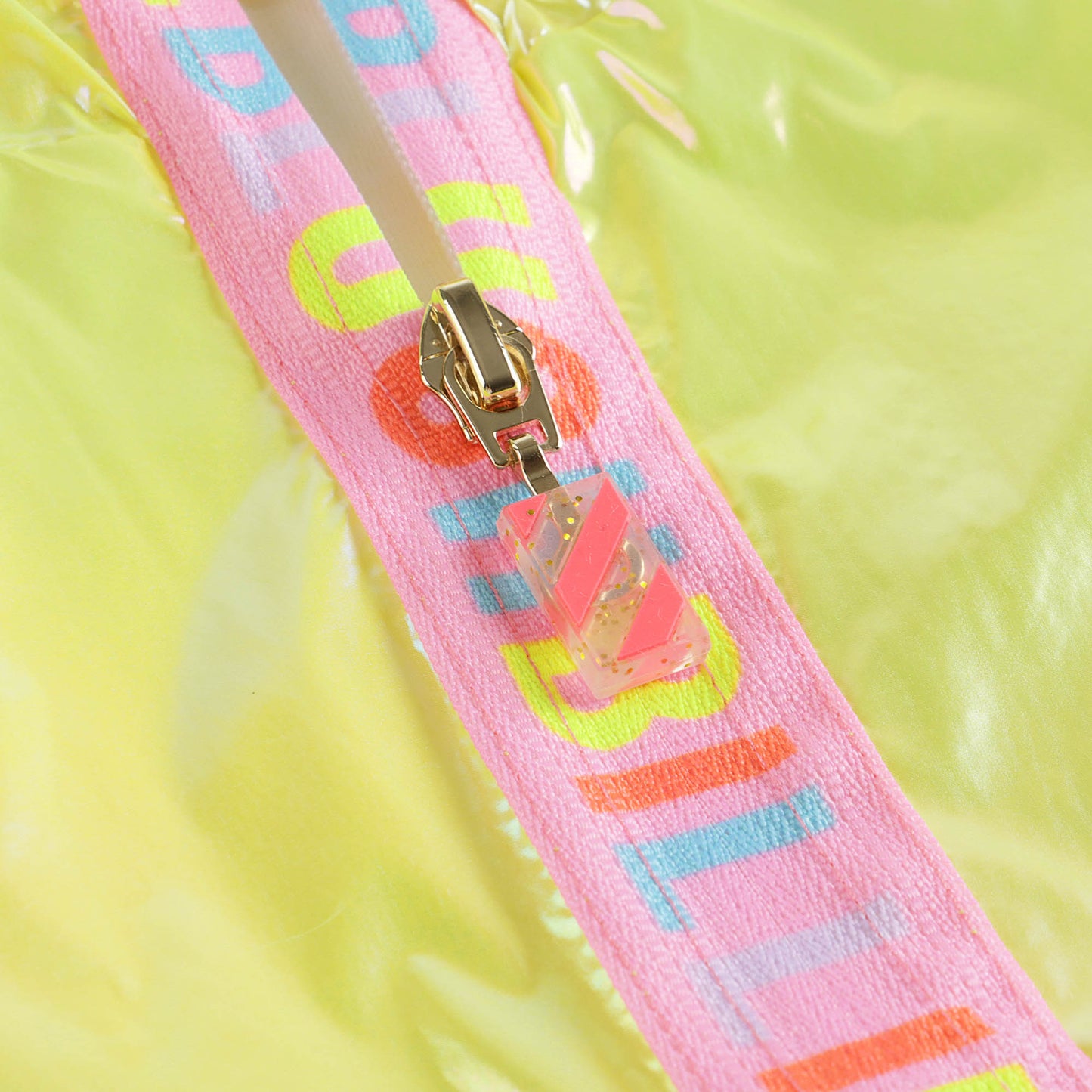 女童黄色拉链夹克