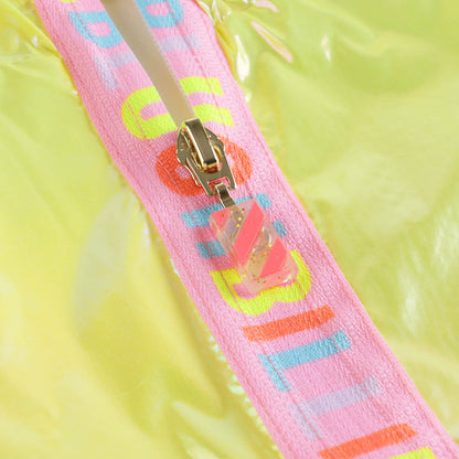 女童黄色拉链夹克