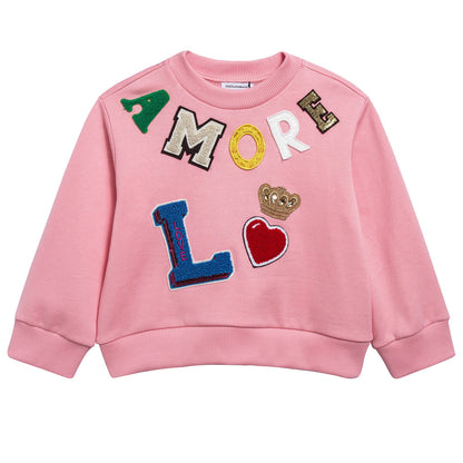 Girls Pink Sweatshirt