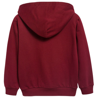 Boys Red Logo Cotton Sweatshirt