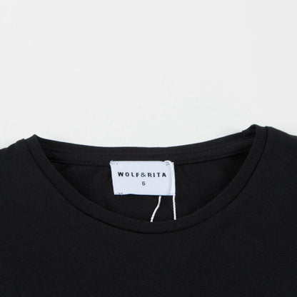 Girls Black Cotton Top