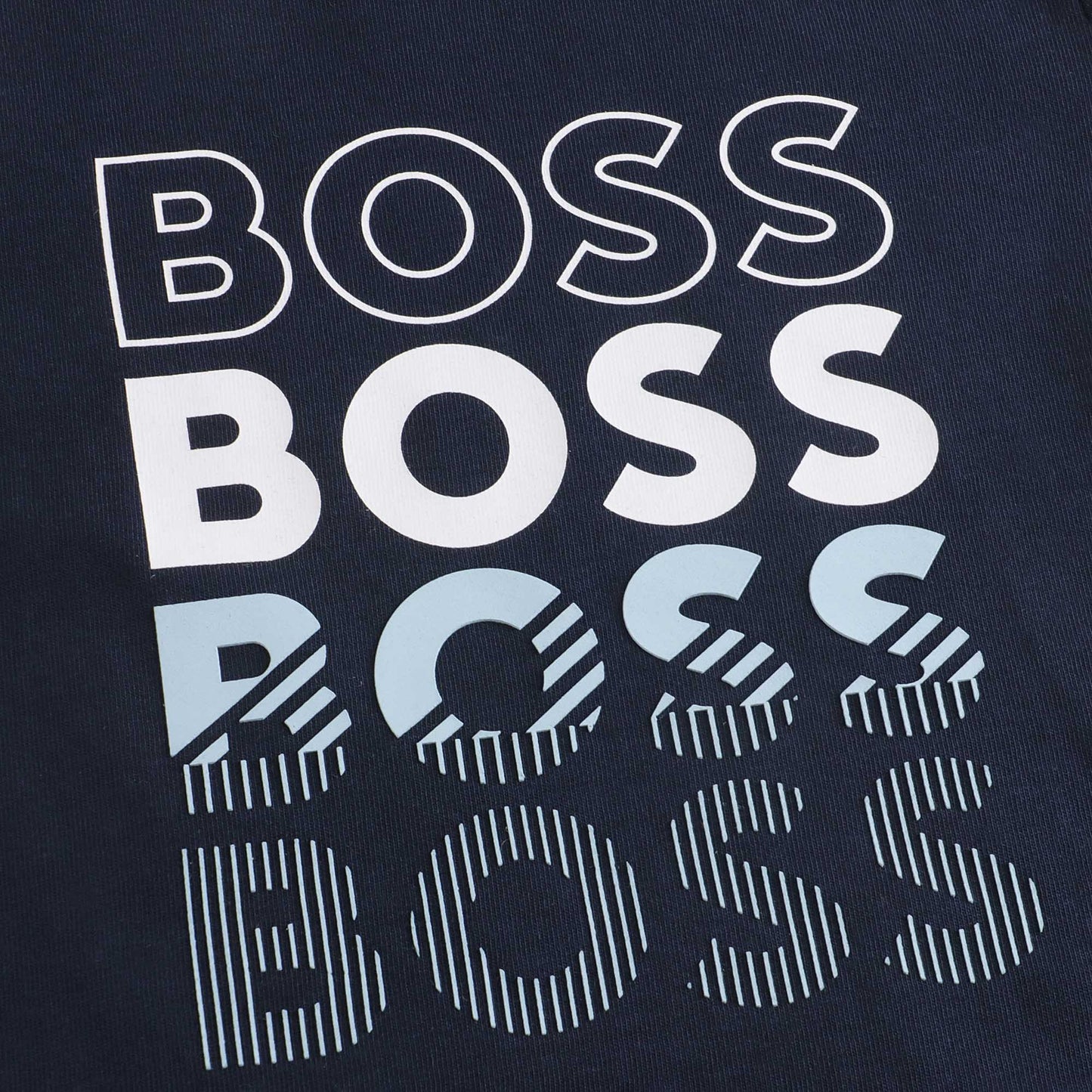 男婴藏蓝色Logo棉T恤