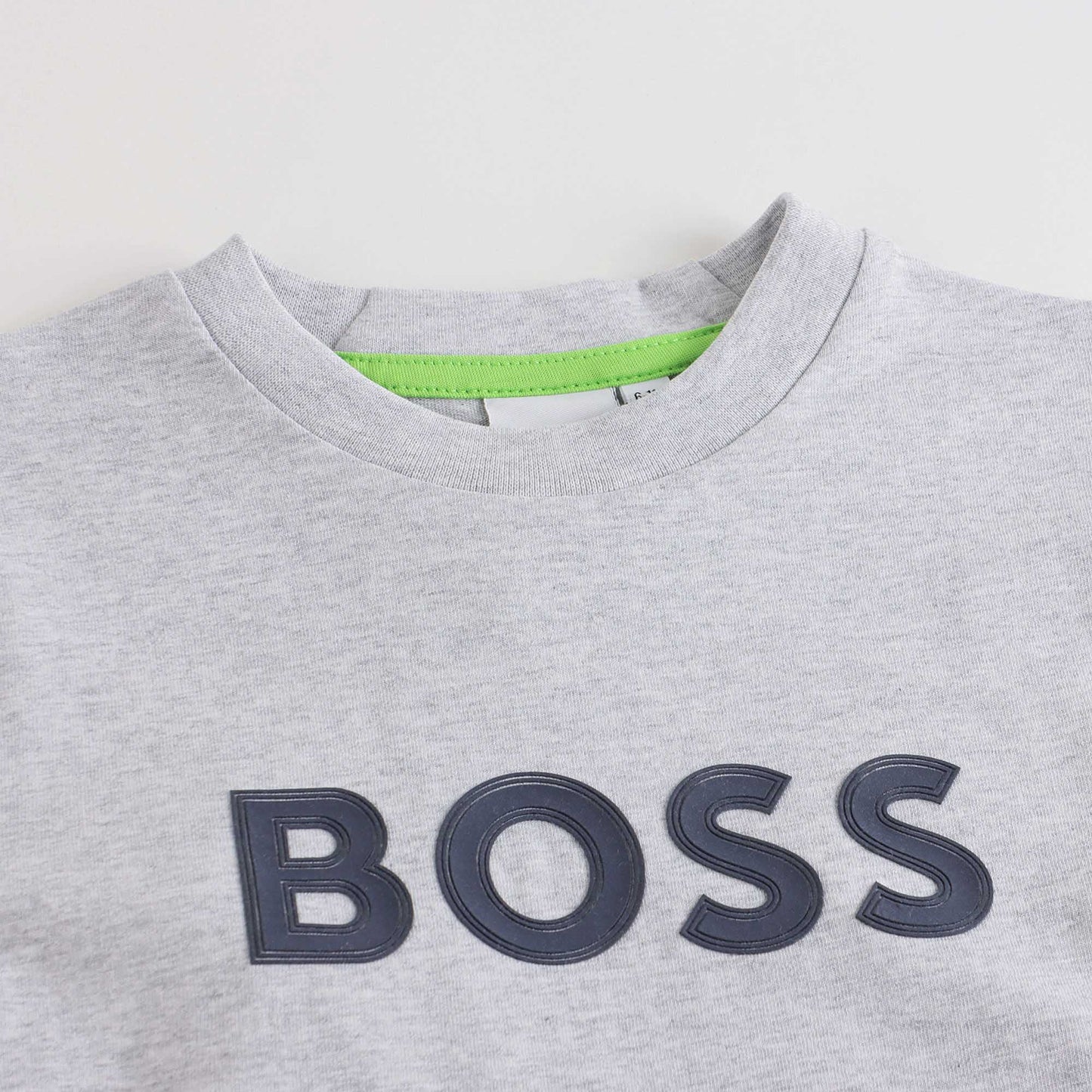 男童灰色Logo棉T恤