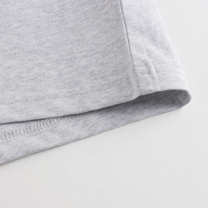 男童灰色Logo棉T恤