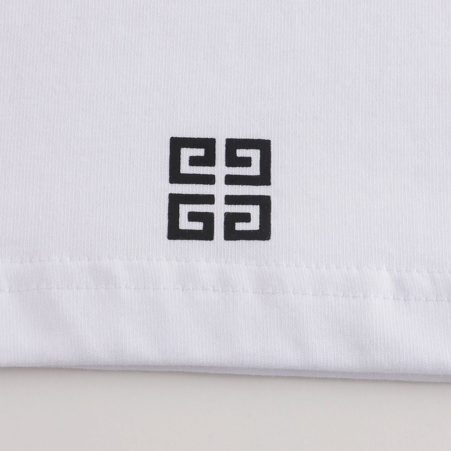 男童白色Logo棉T恤