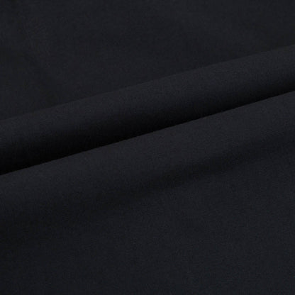 Girls Black Cotton Collar Top