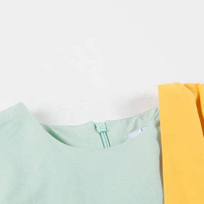 Girls Pistachio Cotton Blouse
