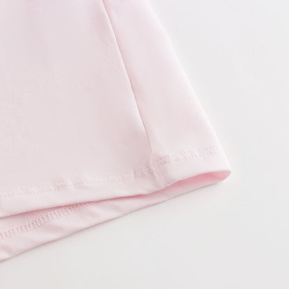 女童粉色Logo棉T恤