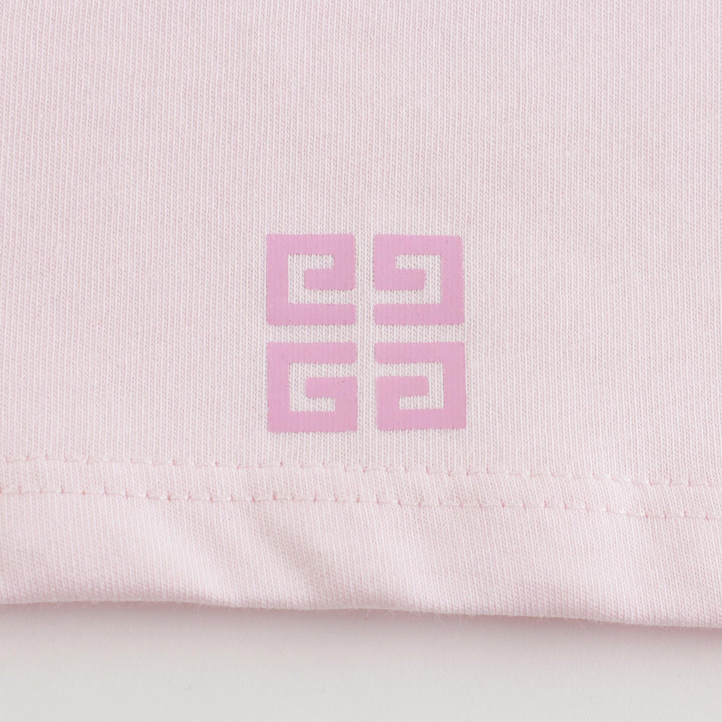 女童粉色Logo棉T恤