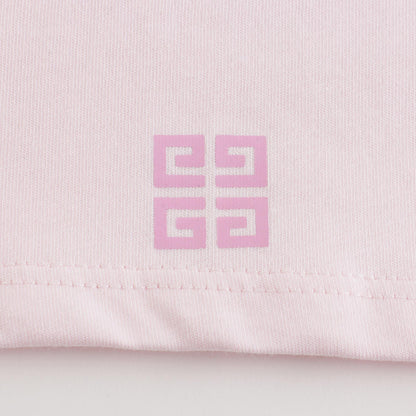 女童粉色Logo棉T恤
