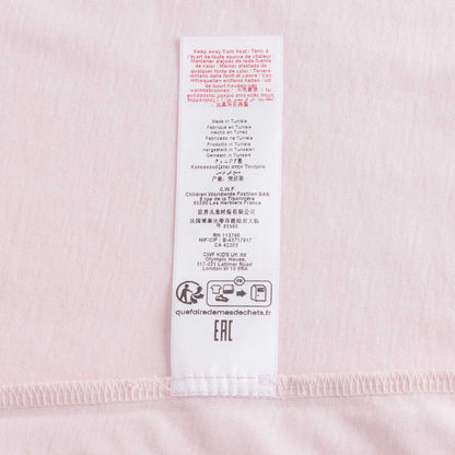 女童粉色Logo棉T恤