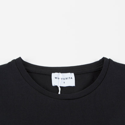 Girls Black Cotton Dress