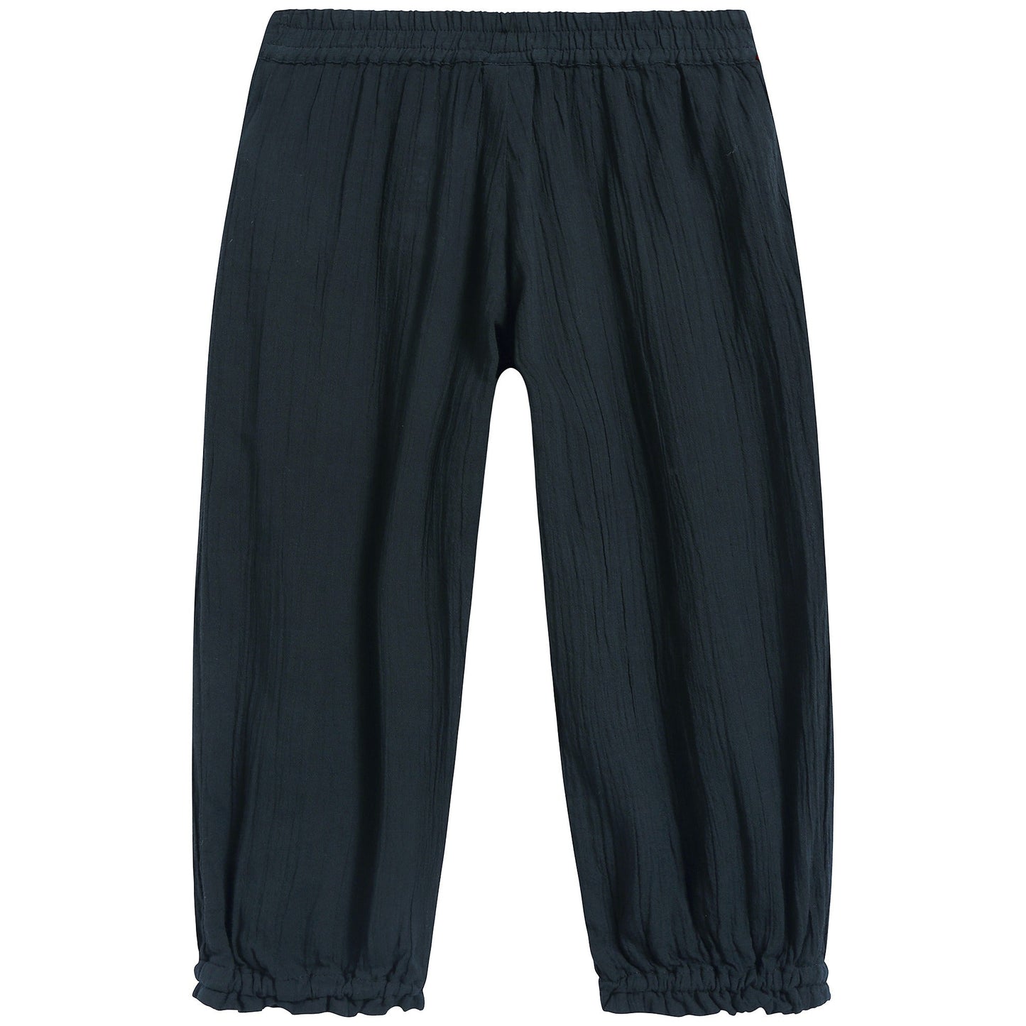 Girls Black Charbon Cotton Trousers