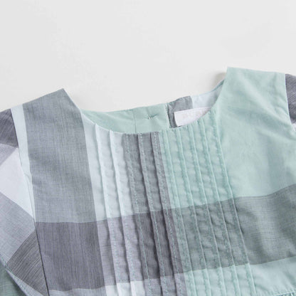 Baby Girl Green Check Dress