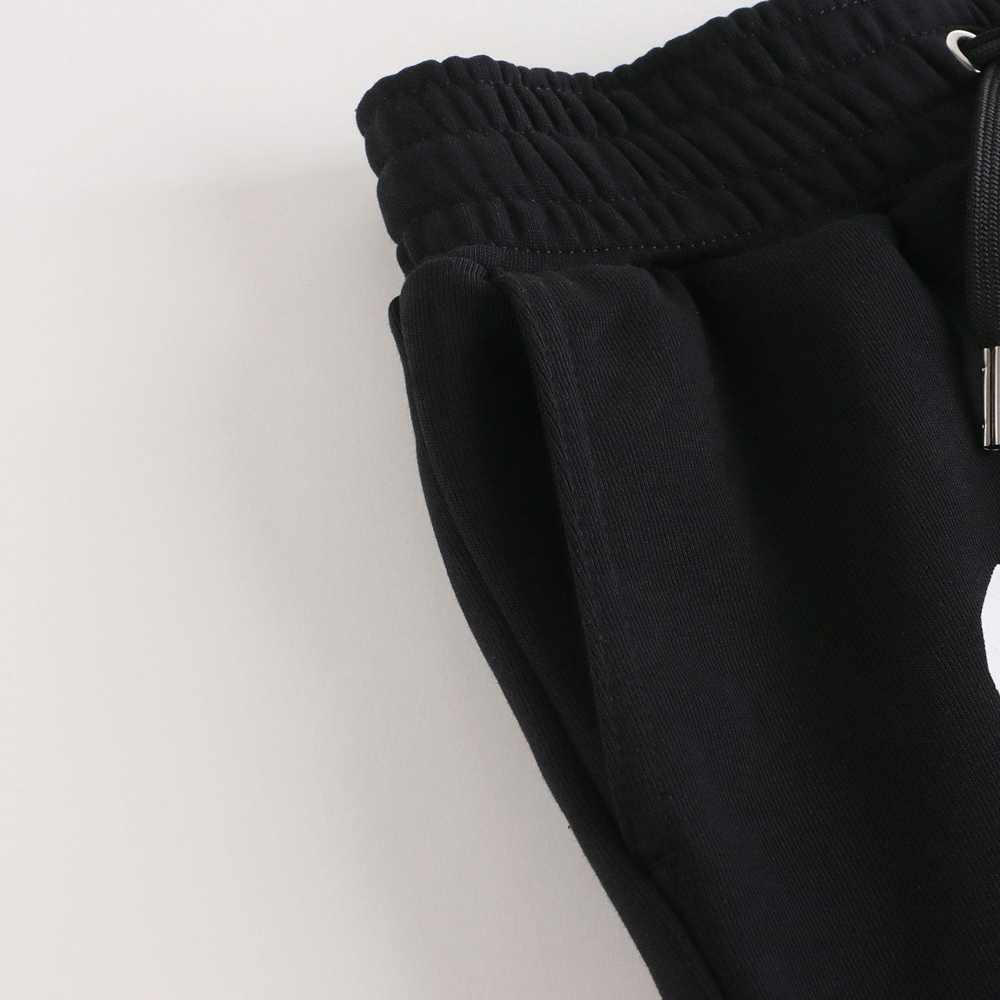 男童黑色Logo棉短裤