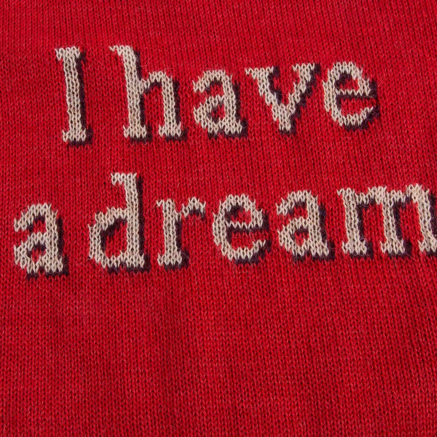 Girls Red Cotton Baby Alpaca Sweater