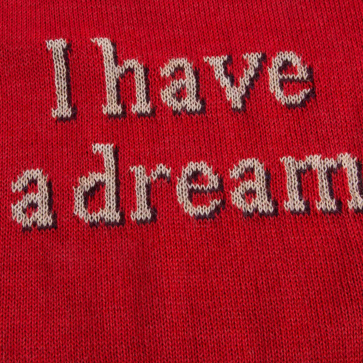 Girls Red Cotton Baby Alpaca Sweater