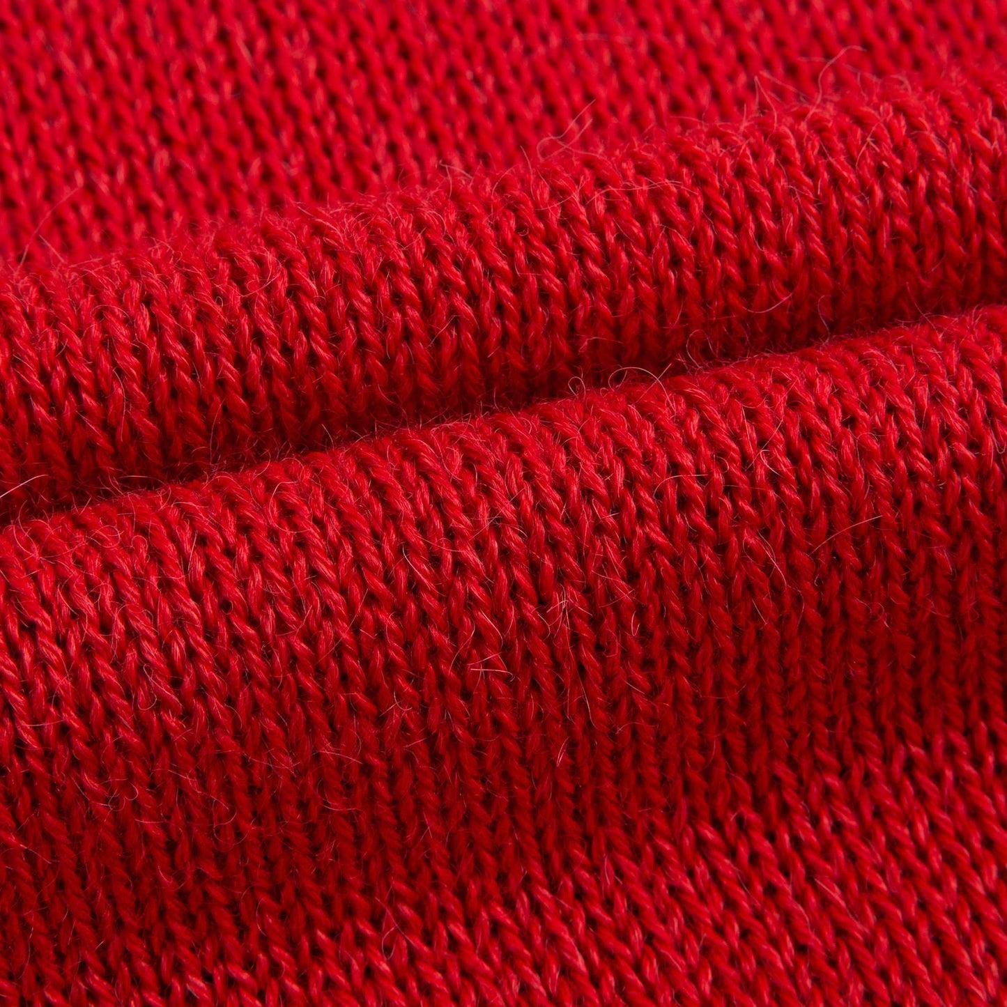 Girls Red Cotton Baby Alpaca Sweater