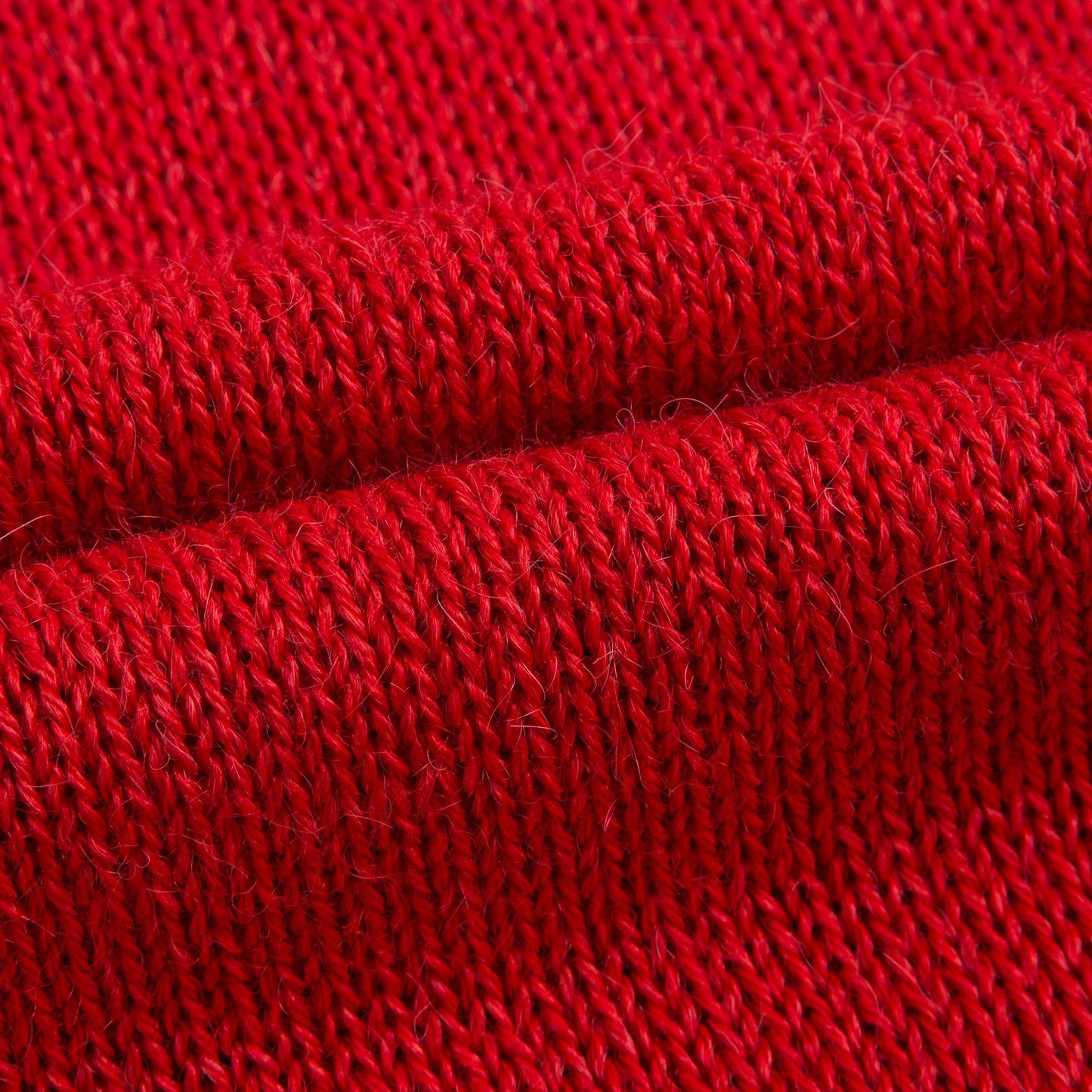 Girls Red Cotton Baby Alpaca Sweater