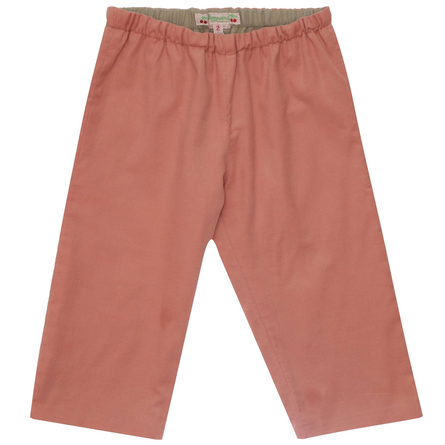 Baby Dusky Pink Cotton Trouser
