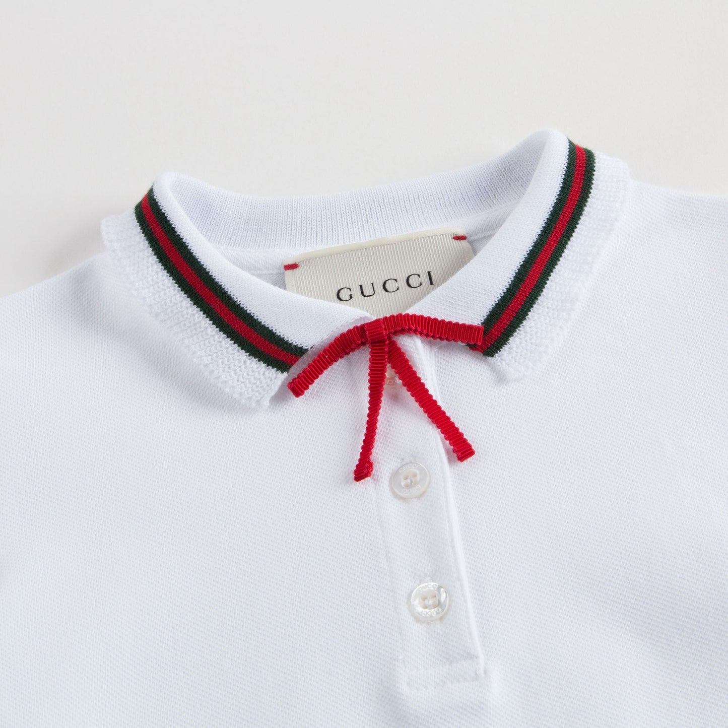 Girls White Polo Shirt with Trims