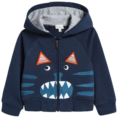 Baby Navy Cat Face Cotton Top