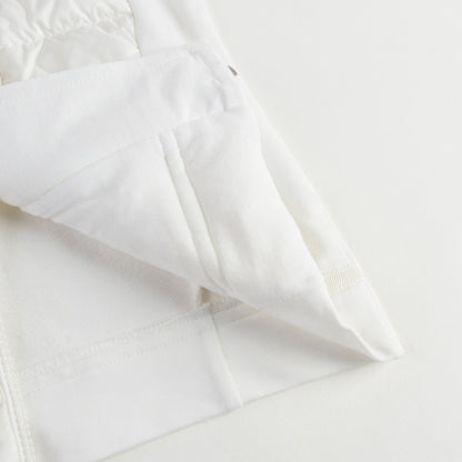Girls Ivory Cotton Hooded Cardigan