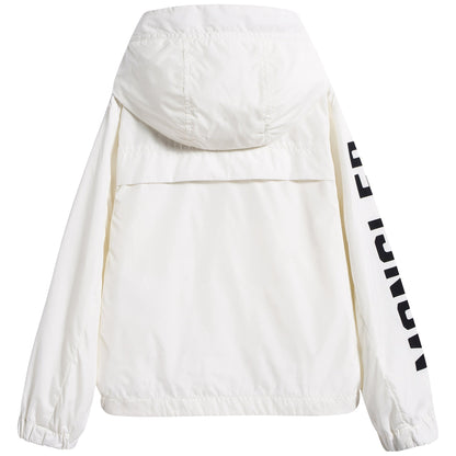 Girls & Boys White ”SAXOPHONE“ Logo Jacket
