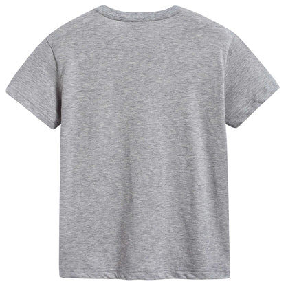 Boys Grey Cotton T-shirt