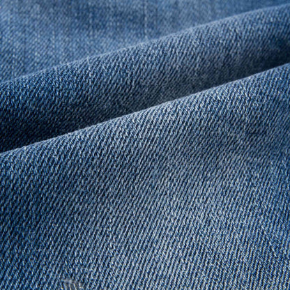 Girls Blue Denim Embroidered Pocket Jeans