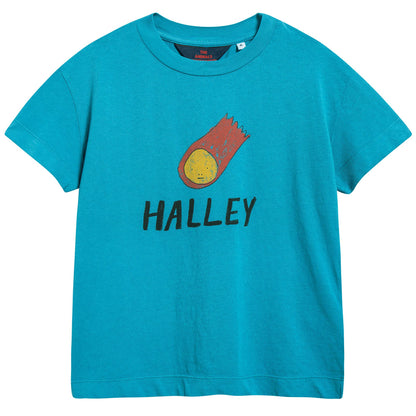 Girls Blue Halley Cotton T-shirt