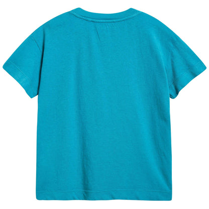 Girls Blue Halley Cotton T-shirt