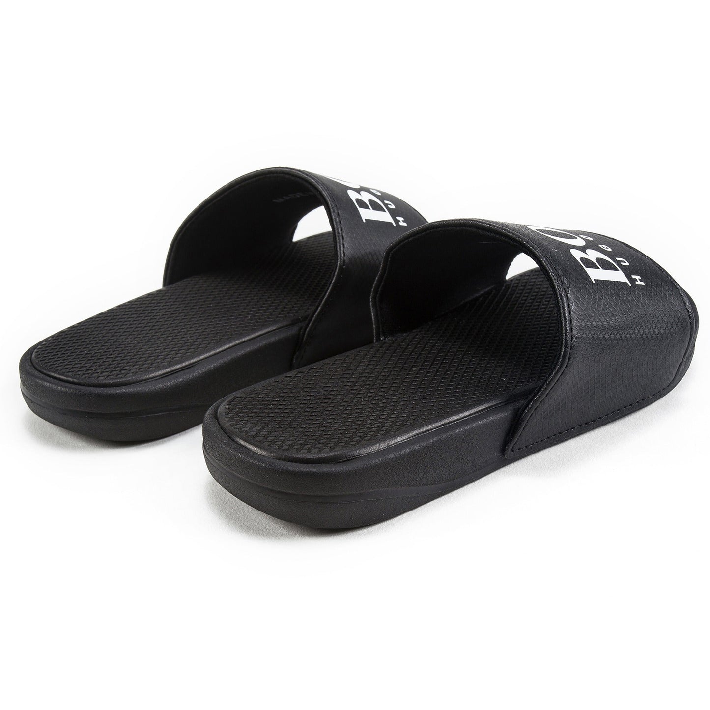 Boys Black Logo Sandales