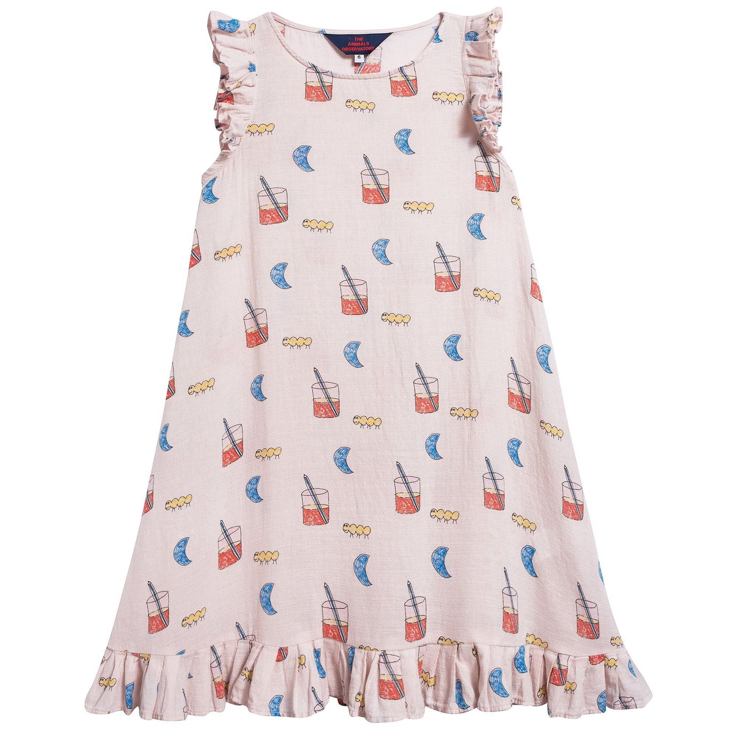 Girls Quartz Glasses Cotton Dress