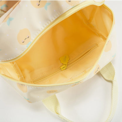 女童黄色柠檬色印花背包（20 x 13 x 26cm）