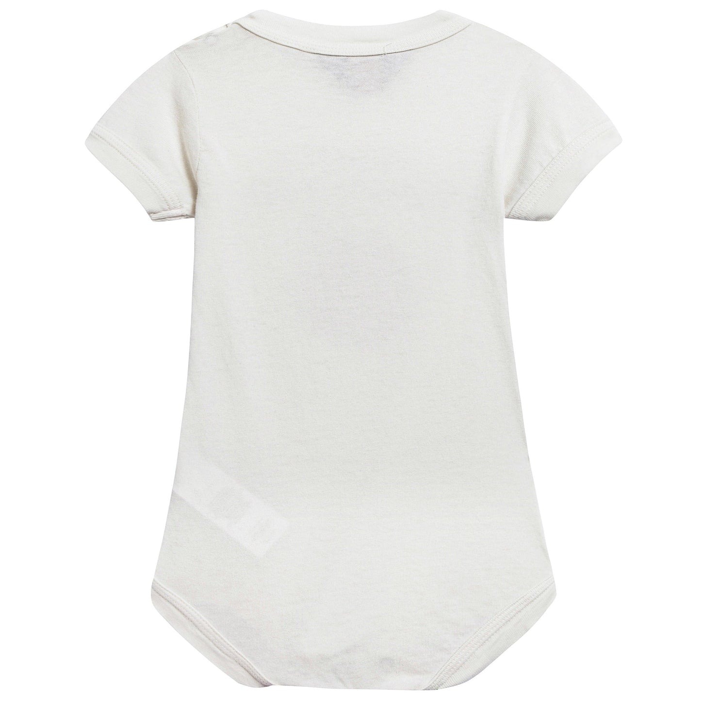 Baby Raw White Peach Cotton Babysuit