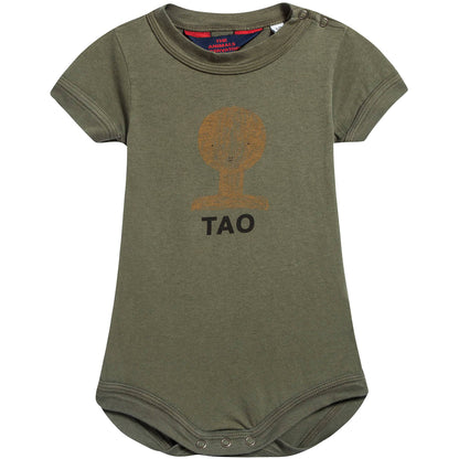Baby Military Green Tao Bust  Cotton  Babysuit