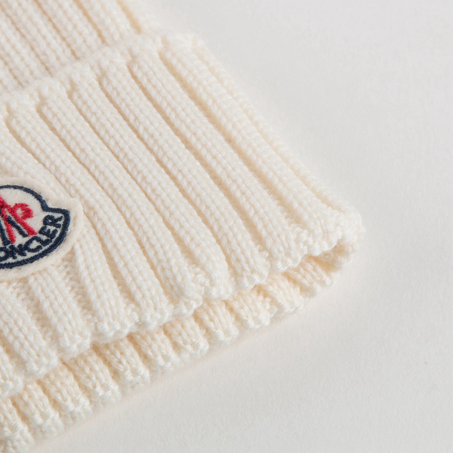 Boys & Girls Ivory Knitted Hat With Fur Pom-Pom Trim