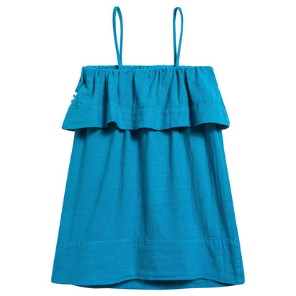 Girls Blue  Animals Cotton Dress
