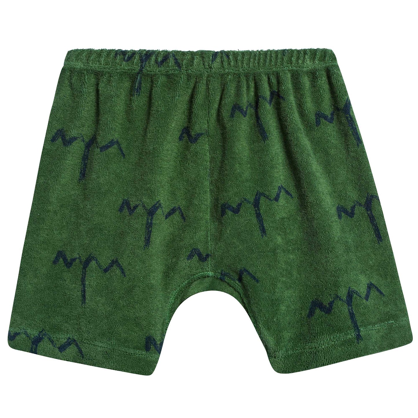 Girls Green Trees Cotton Shorts