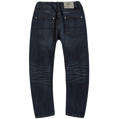 Boys &Girls Navy Denim Trousers