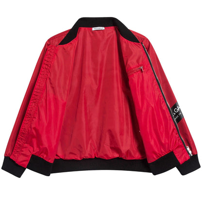 Boys Red Nylon Coat