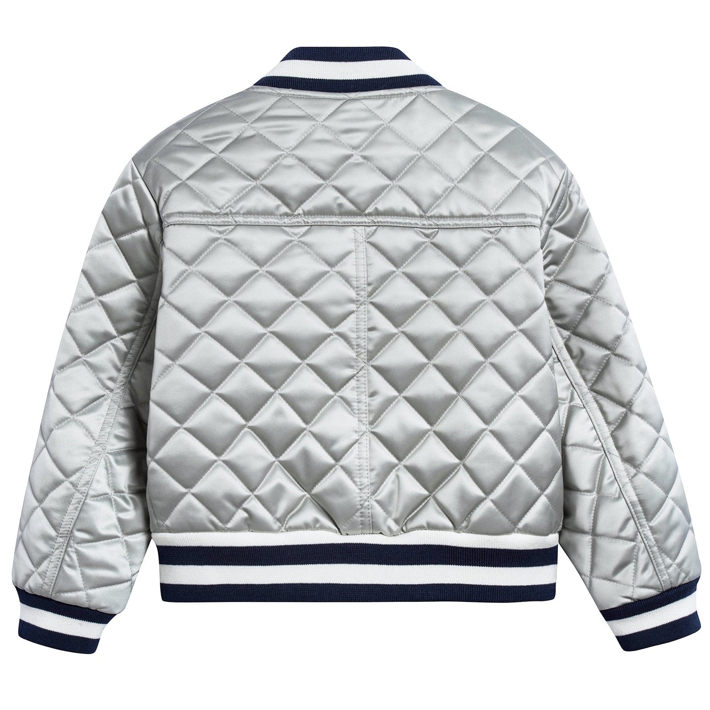 Girls Silver Polyamide Outerwear