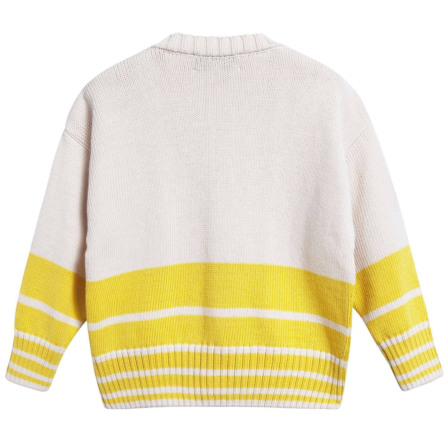 Girls  Yellow   University    Cotton    Cardigan