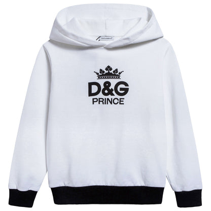 Girls   White   "DG"    Cotton    Coat