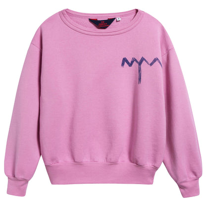 Girls Fuchsia Tree Cotton Sweatshirt