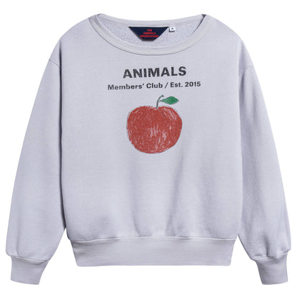 Girls Lavand Peach Cotton Sweatshirt